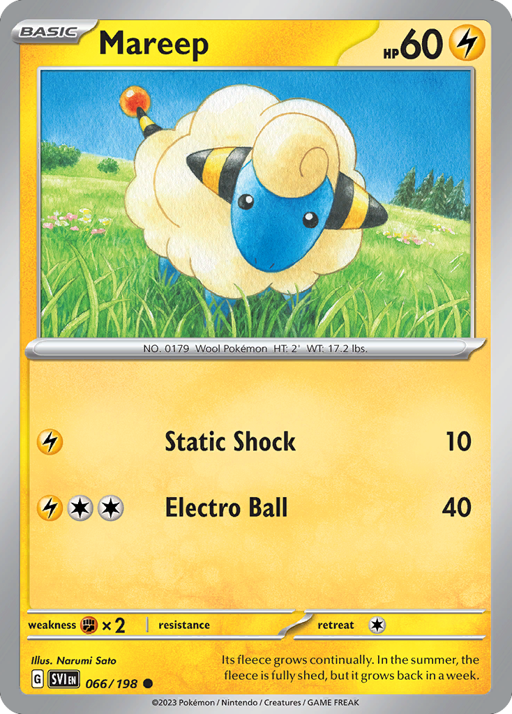 Mareep — SV01: Scarlet & Violet Base Set #066/198