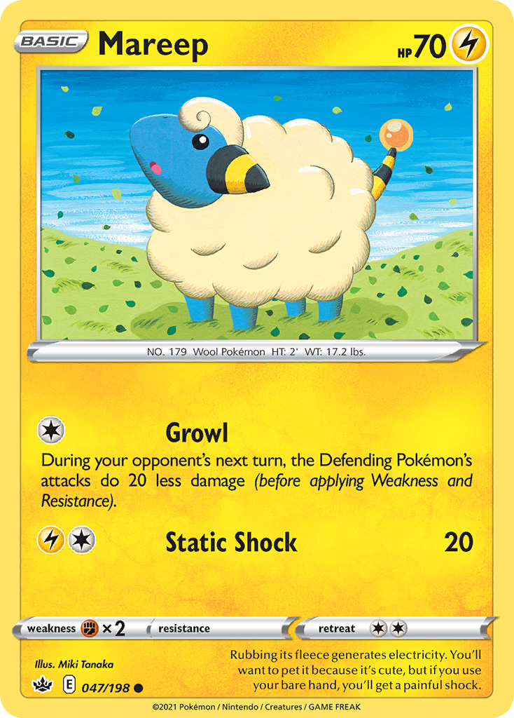 Mareep — SWSH06: Chilling Reign #047/198