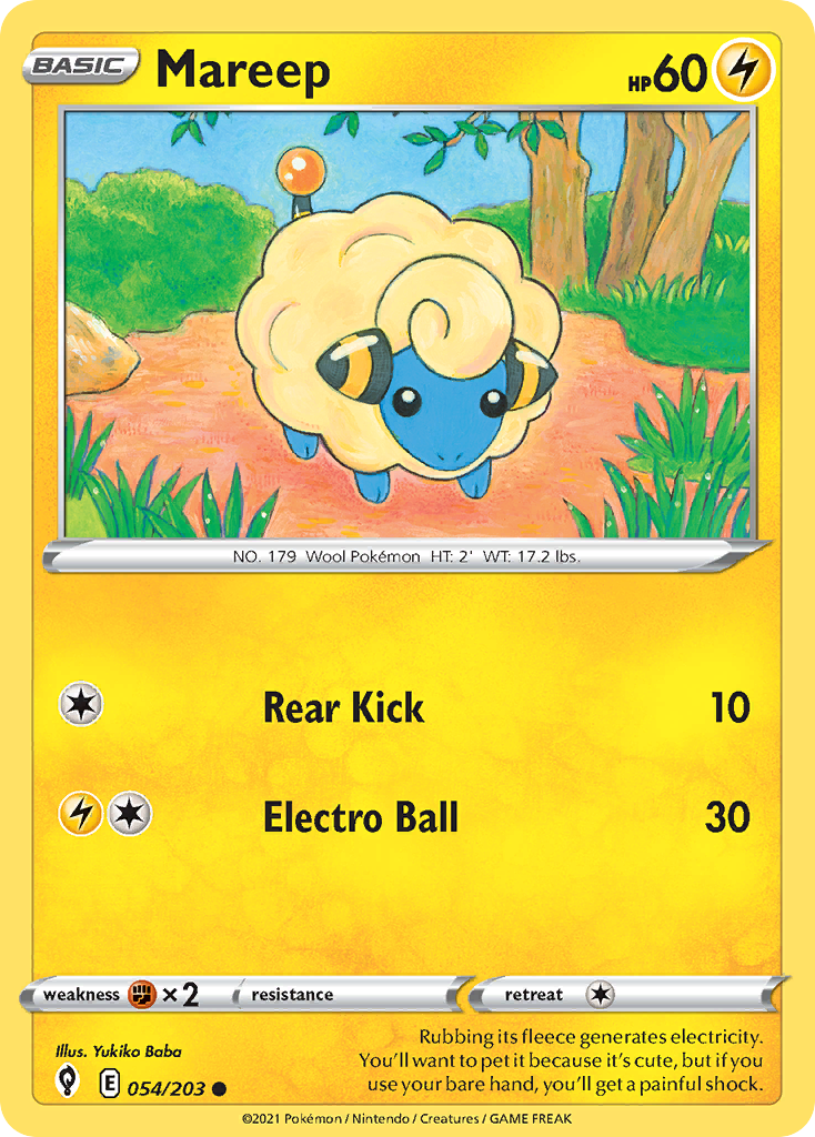 Mareep — SWSH07: Evolving Skies #054/203