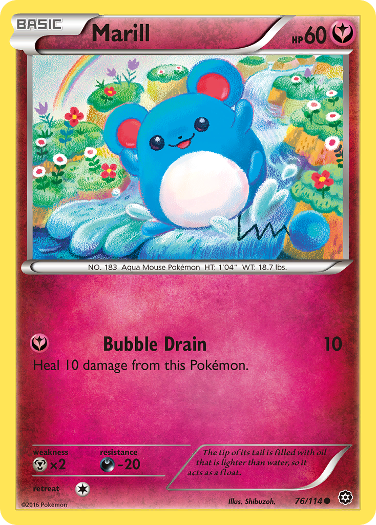 Marill — XY - Steam Siege #76/114