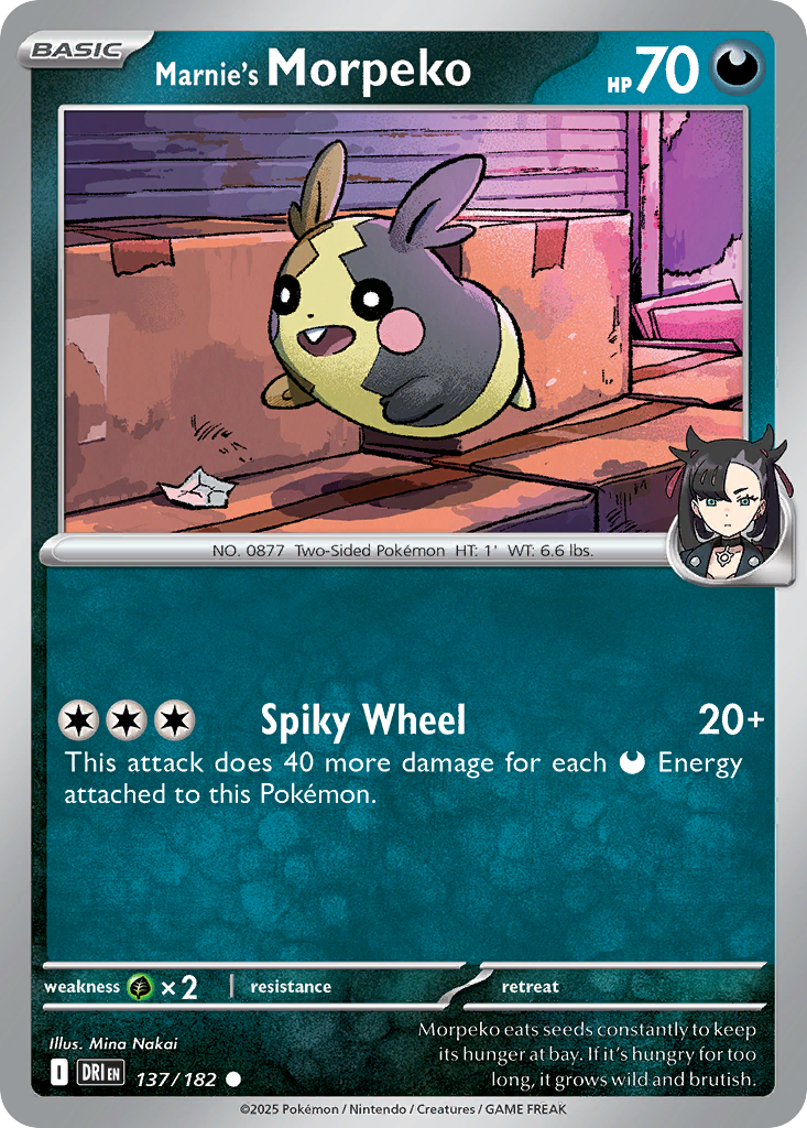 Marnie's Morpeko — SV10: Destined Rivals #137/182