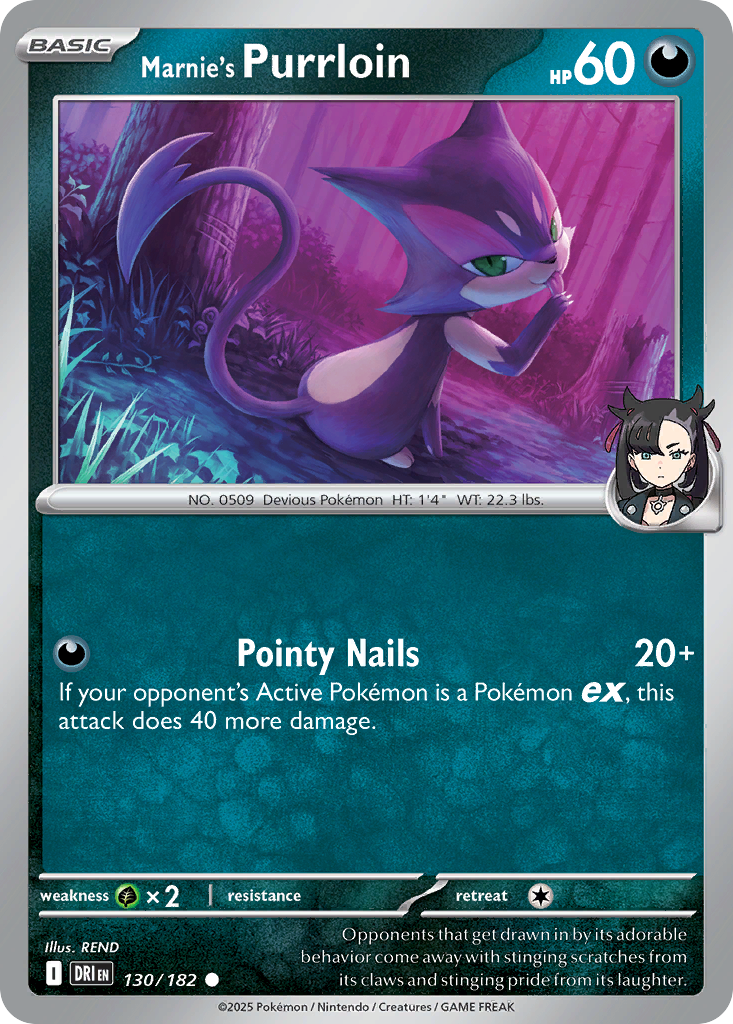 Marnie's Purrloin — SV10: Destined Rivals #130/182
