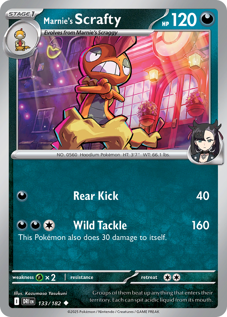 Marnie's Scrafty — SV10: Destined Rivals #133/182