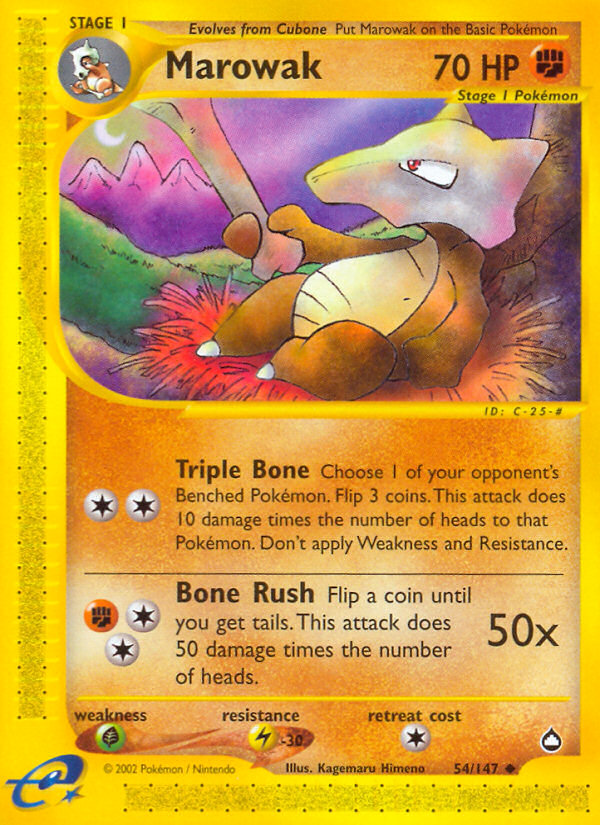 Marowak — Aquapolis #054/147