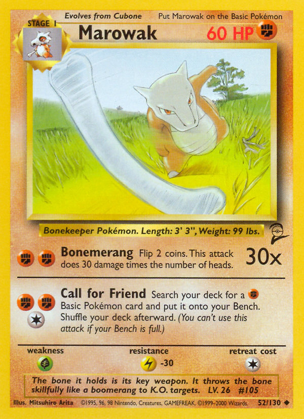 Marowak — Base Set 2 #052/130
