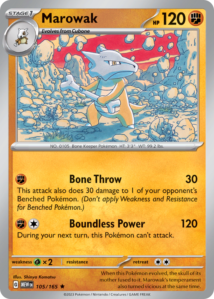 Marowak — SV: Scarlet & Violet 151 #105/165