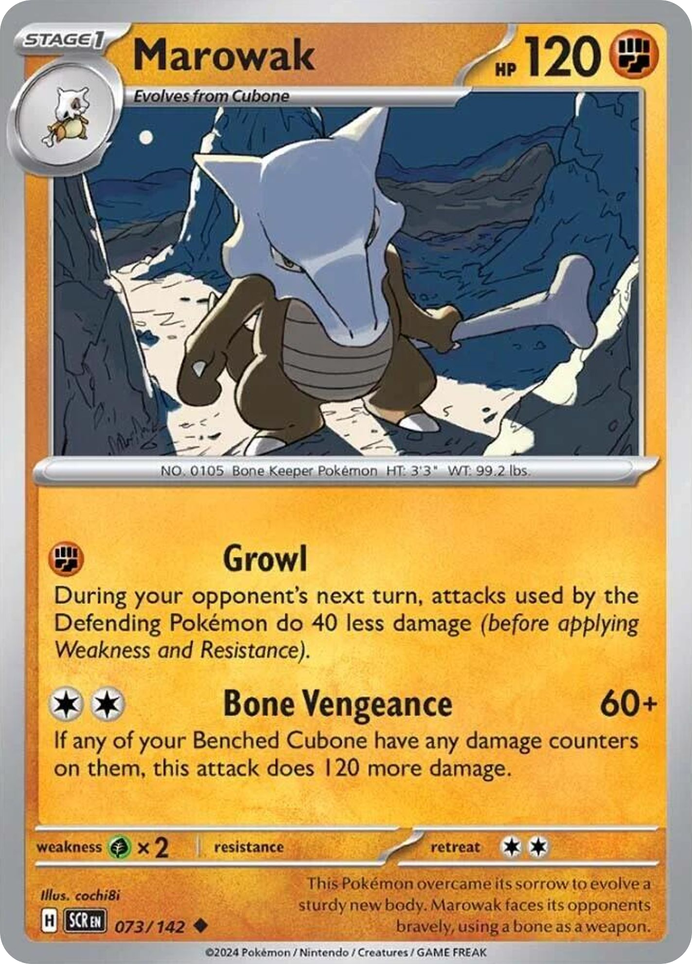 Marowak — SV07: Stellar Crown #073/142