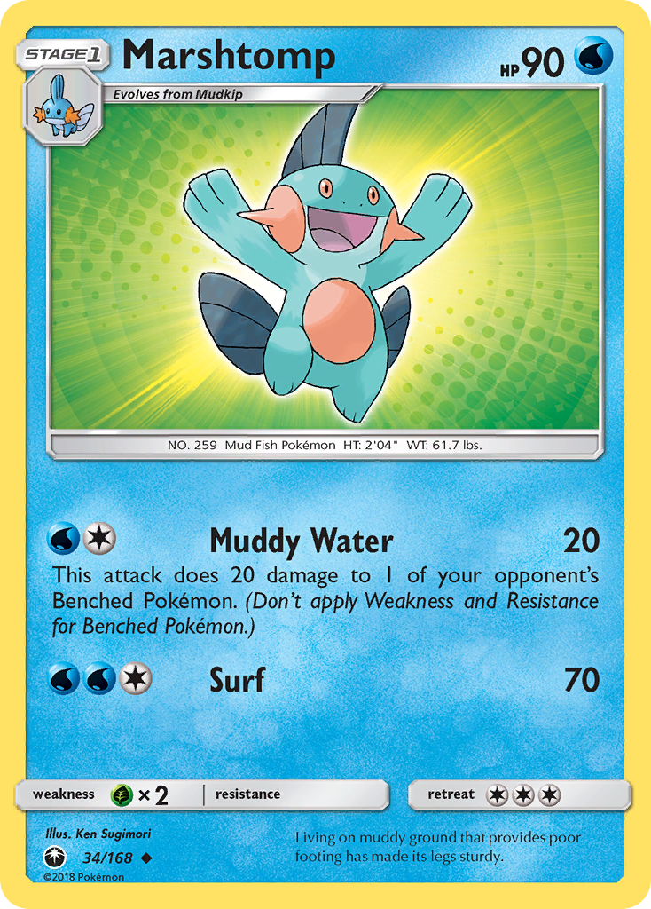 Marshtomp — SM - Celestial Storm #34/168
