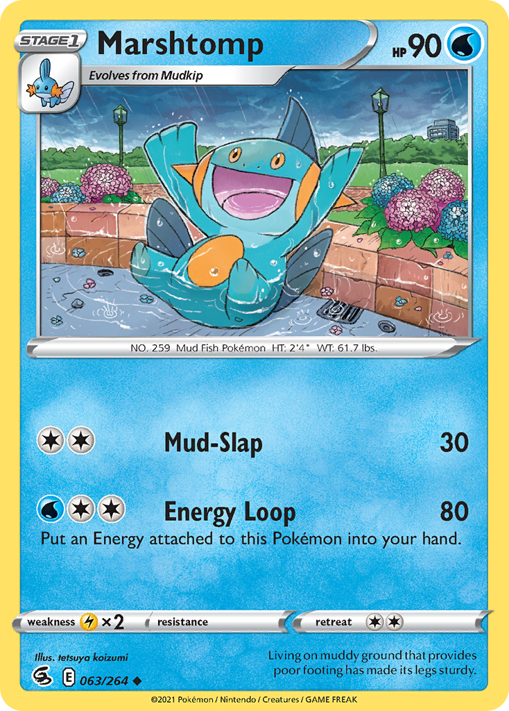 Marshtomp — SWSH08: Fusion Strike #063/264
