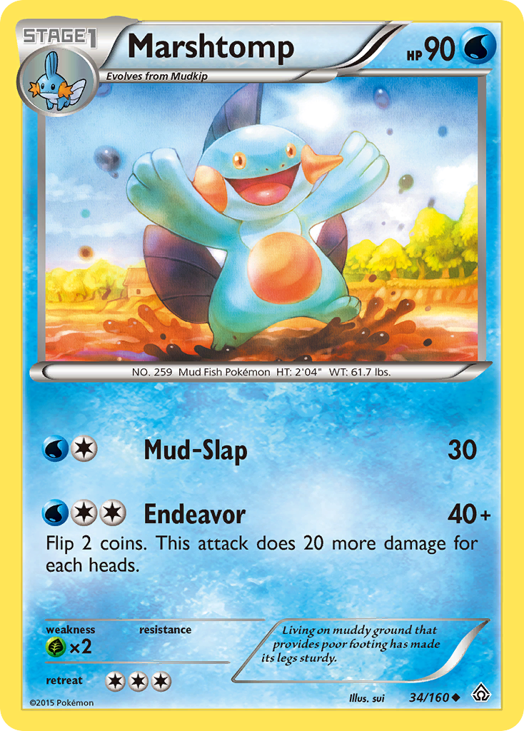 Marshtomp — XY - Primal Clash #34/160