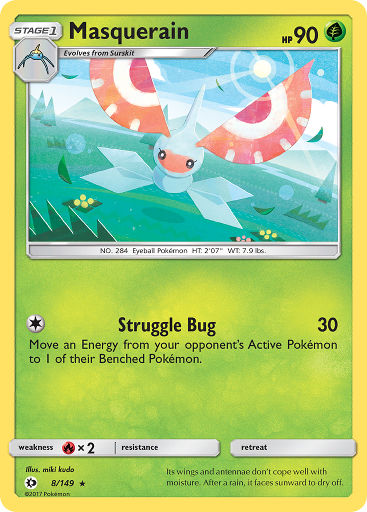Masquerain — SM Base Set #8/149