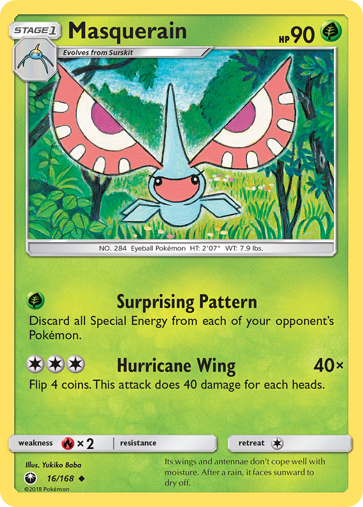 Masquerain — SM - Celestial Storm #16/168