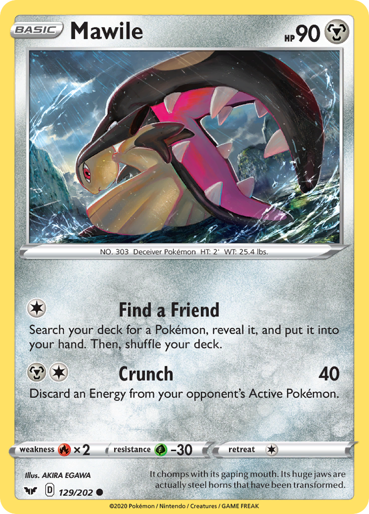 Mawile — SWSH01: Sword & Shield Base Set #129/202