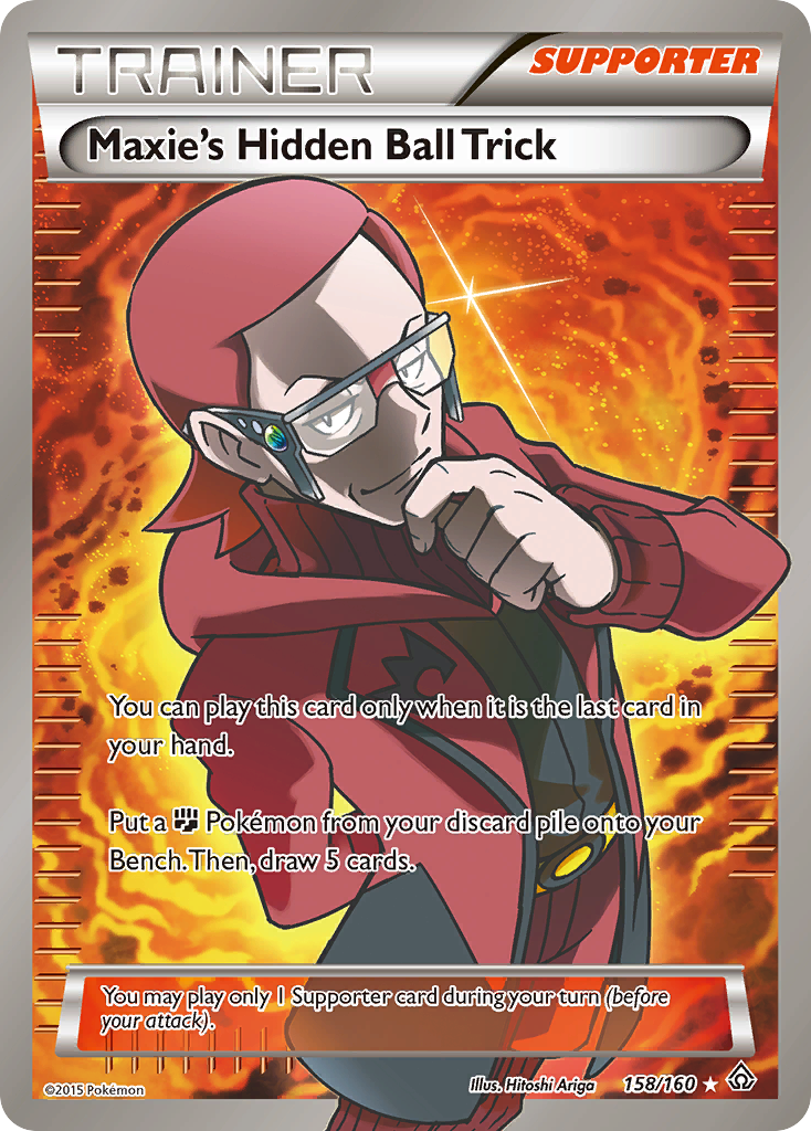 Maxie's Hidden Ball Trick (158 Full Art) — XY - Primal Clash #158/160