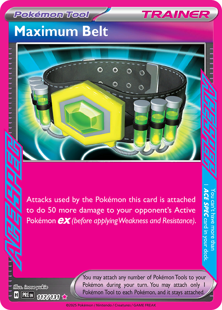 Maximum Belt — SV: Prismatic Evolutions #117/131