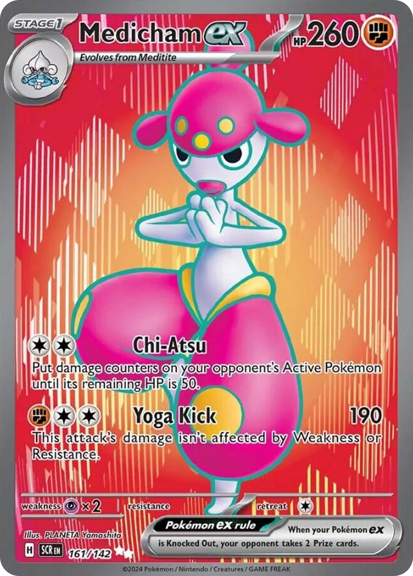 Medicham ex — SV07: Stellar Crown #161/142