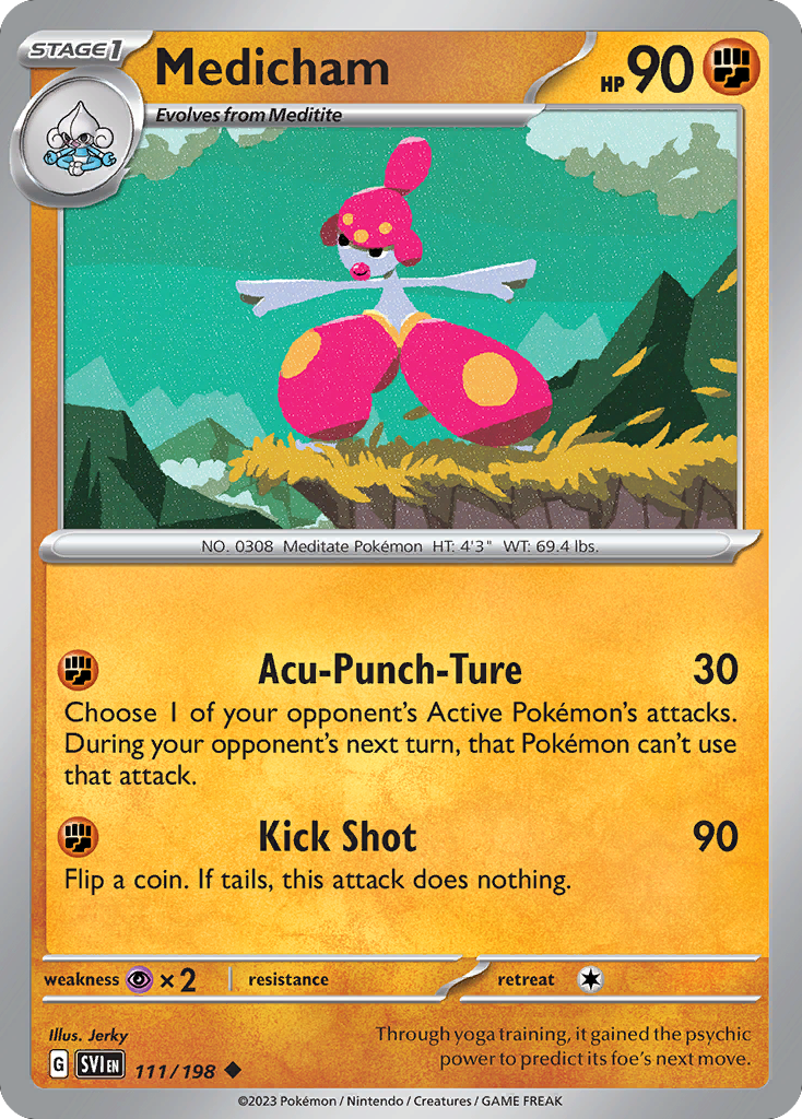 Medicham — SV01: Scarlet & Violet Base Set #111/198