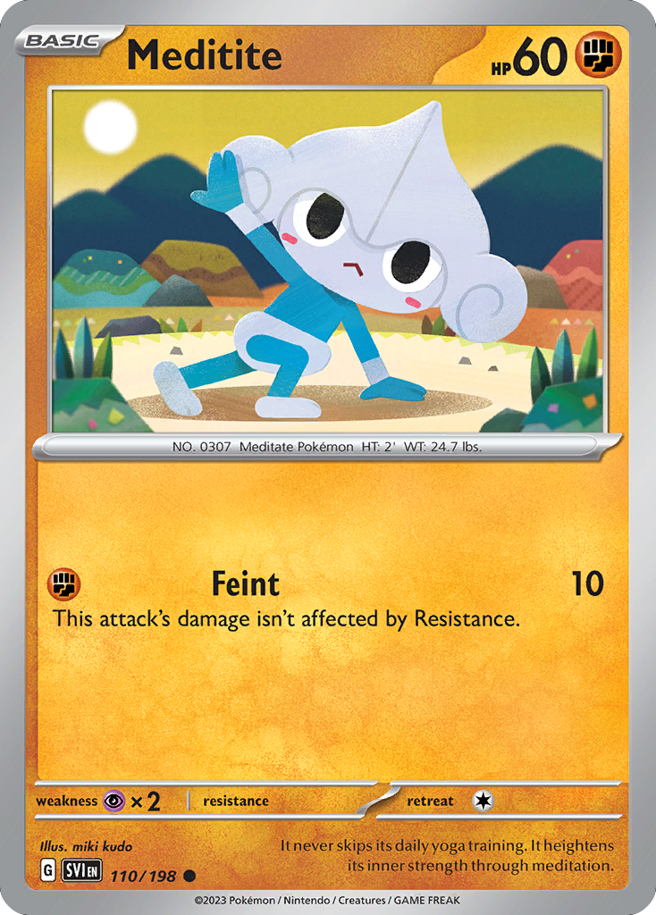 Meditite — SV01: Scarlet & Violet Base Set #110/198