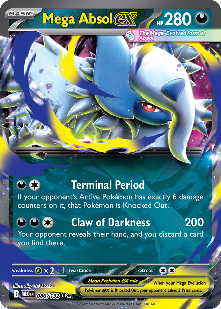 Mega Absol ex — Prize Pack Series Cards #086/132