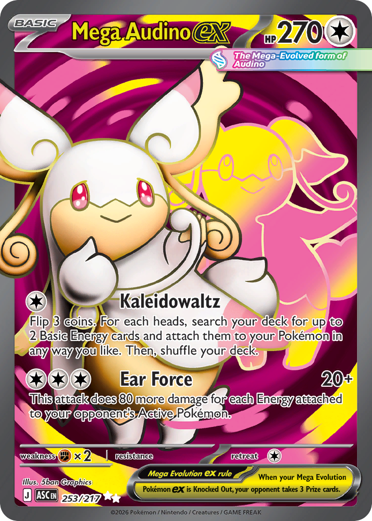 Mega Audino ex — ME: Ascended Heroes #253/217