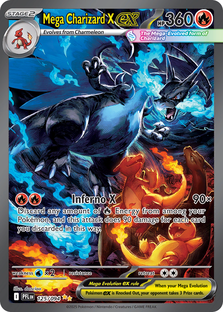 Mega Charizard X ex — ME02: Phantasmal Flames #125/094