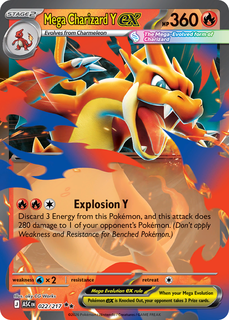 Mega Charizard Y ex — ME: Ascended Heroes #022/217