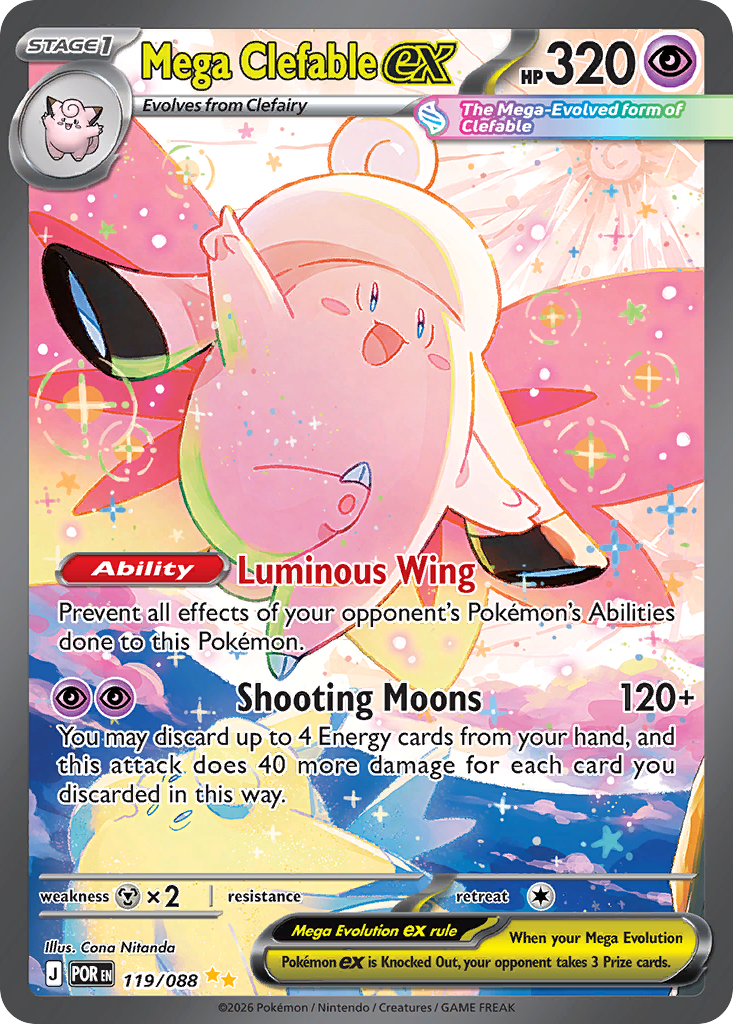 Mega Clefable ex — ME03: Perfect Order #119/088