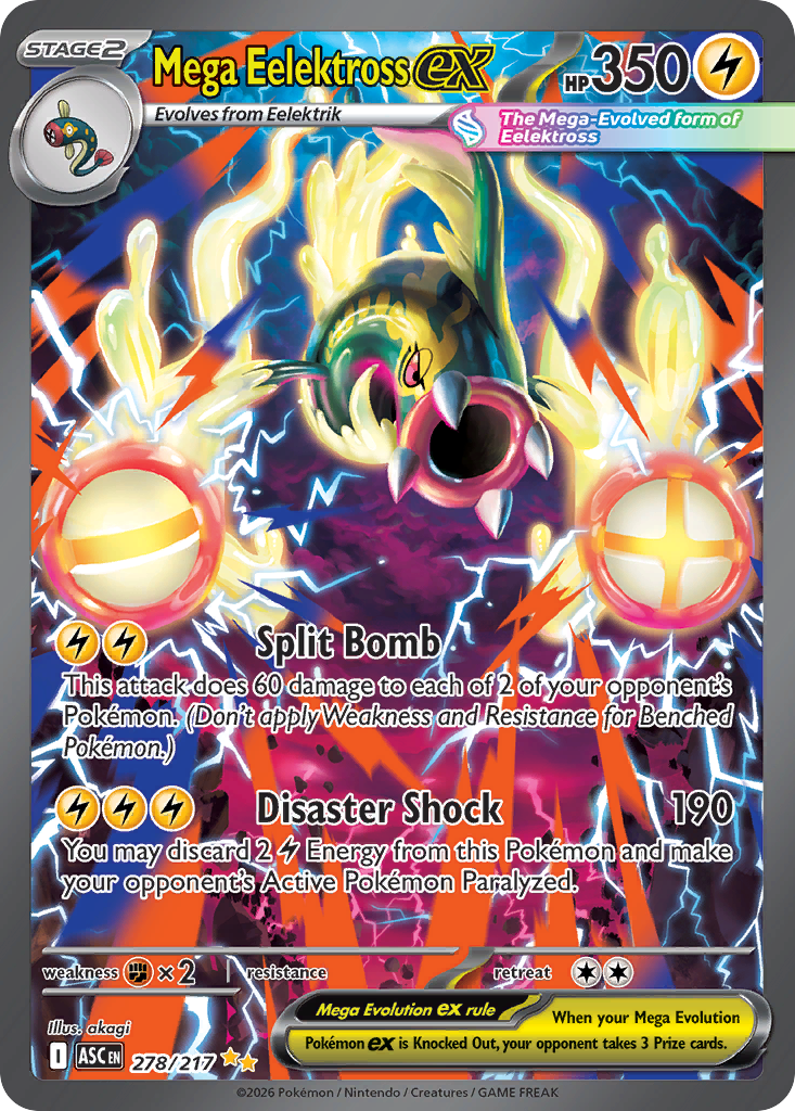 Mega Eelektross ex — ME: Ascended Heroes #278/217