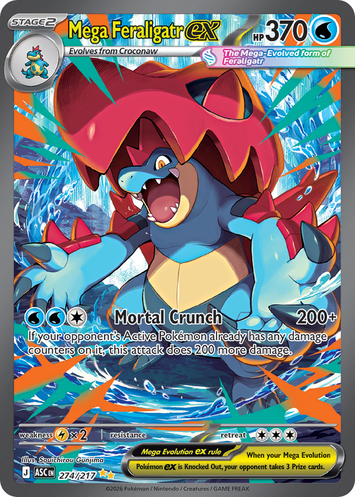 Mega Feraligatr ex — ME: Ascended Heroes #274/217