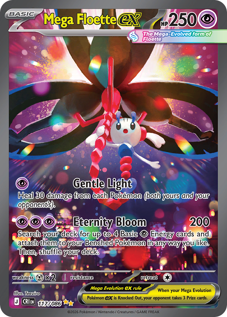 Mega Floette ex — ME04: Chaos Rising #117/086