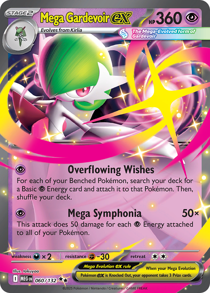 Mega Gardevoir ex — ME01: Mega Evolution #060/132