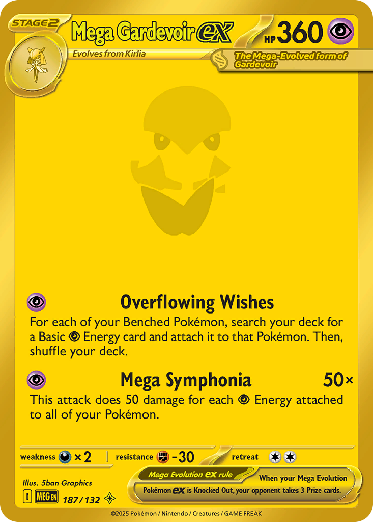 Mega Gardevoir ex — ME01: Mega Evolution #187/132