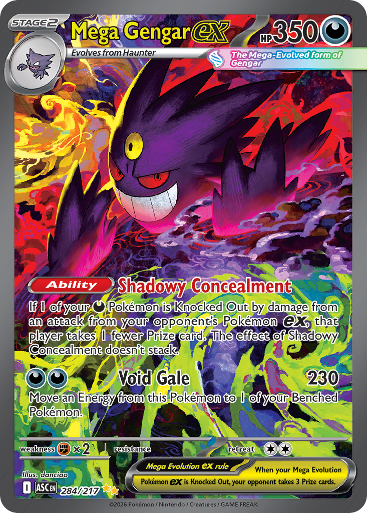 Mega Gengar ex — ME: Ascended Heroes #284/217