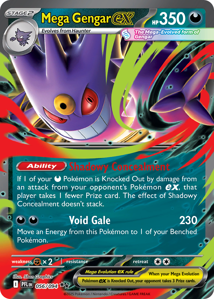 Mega Gengar ex — ME02: Phantasmal Flames #056/094