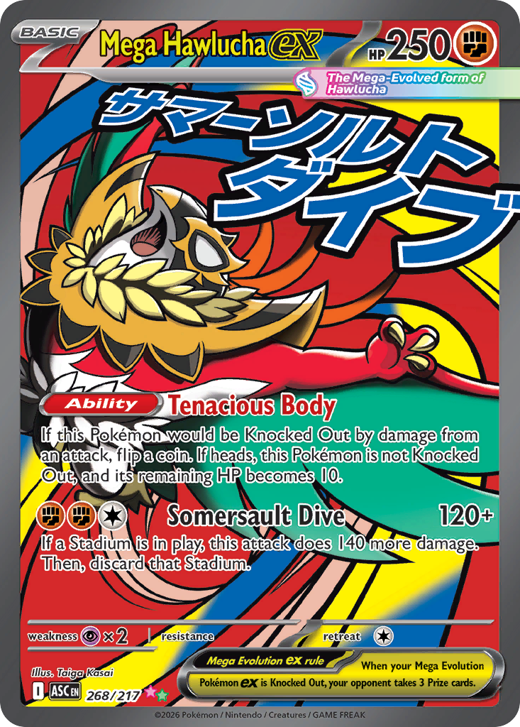 Mega Hawlucha ex — ME: Ascended Heroes #268/217