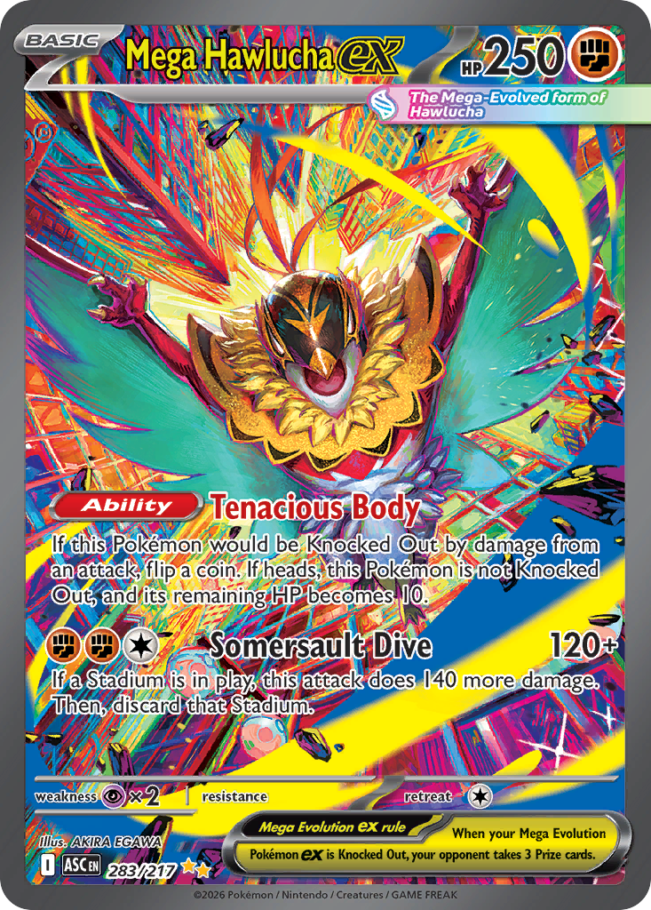 Mega Hawlucha ex — ME: Ascended Heroes #283/217