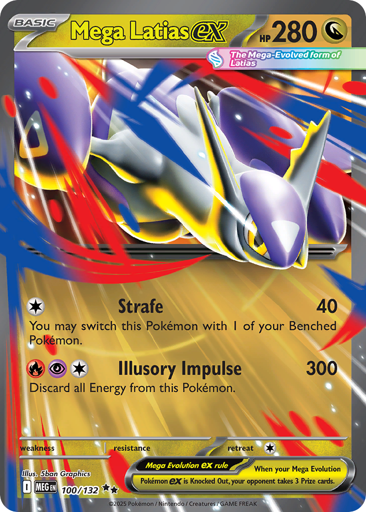 Mega Latias ex — ME01: Mega Evolution #100/132