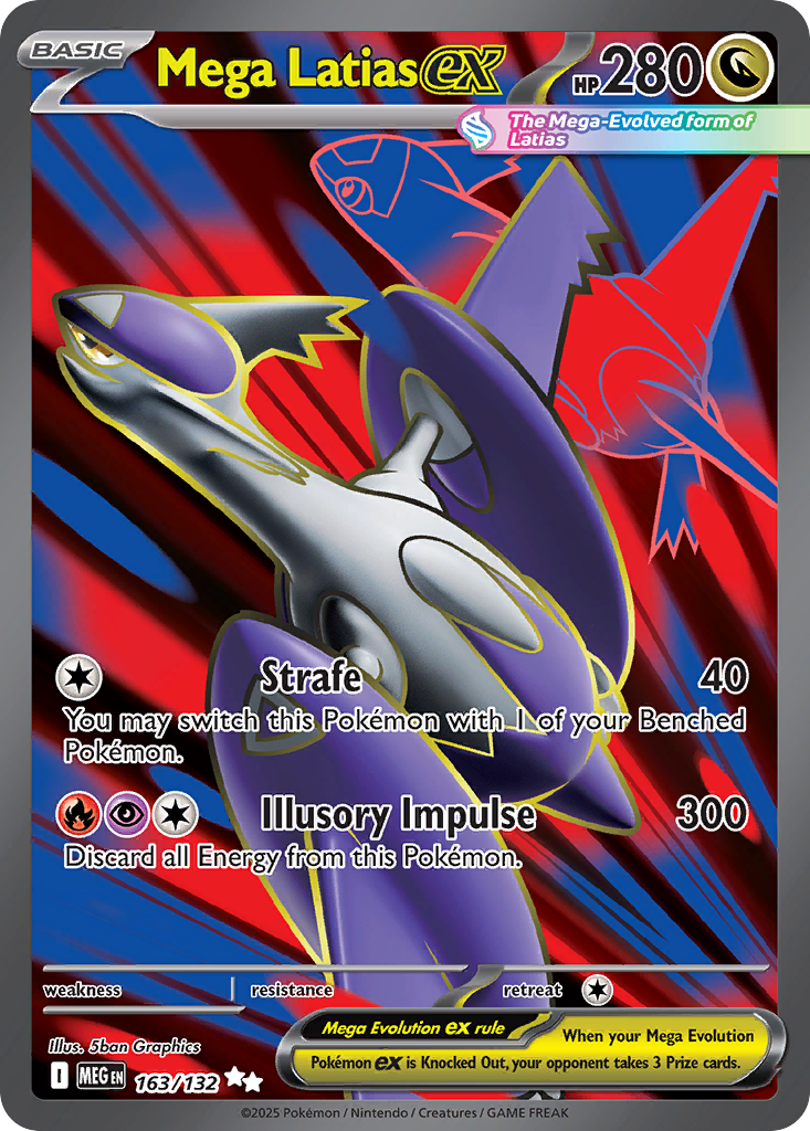 Mega Latias ex — ME01: Mega Evolution #163/132