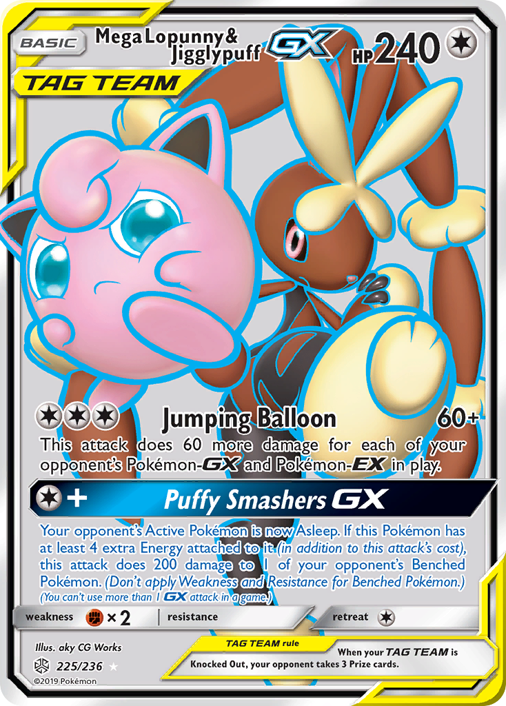 Mega Lopunny & Jigglypuff GX (Full Art)