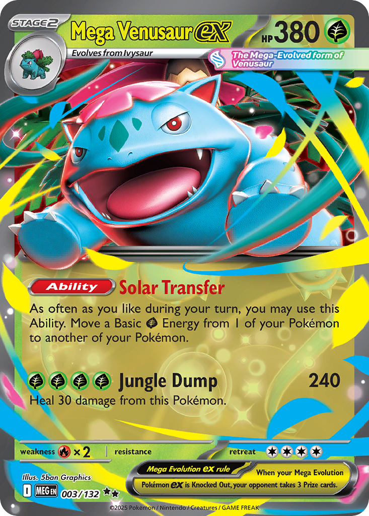 Mega Venusaur ex — ME01: Mega Evolution #003/132