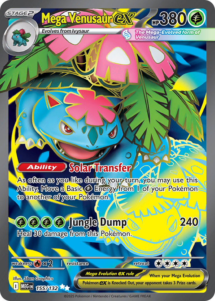 Mega Venusaur ex — ME01: Mega Evolution #155/132
