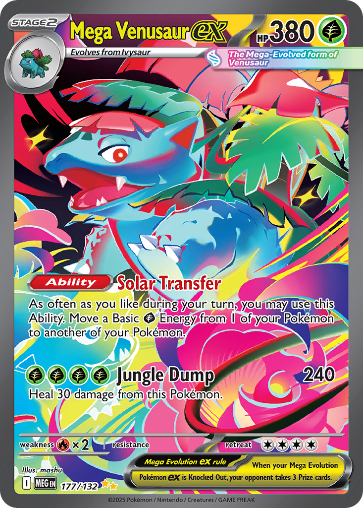Mega Venusaur ex — ME01: Mega Evolution #177/132