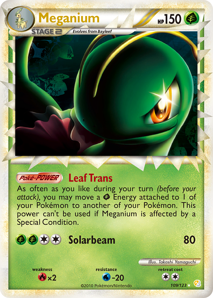 Meganium (Prime) — HeartGold SoulSilver #109/123