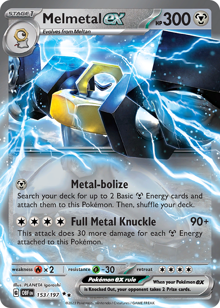 Melmetal ex — SV03: Obsidian Flames #153/197