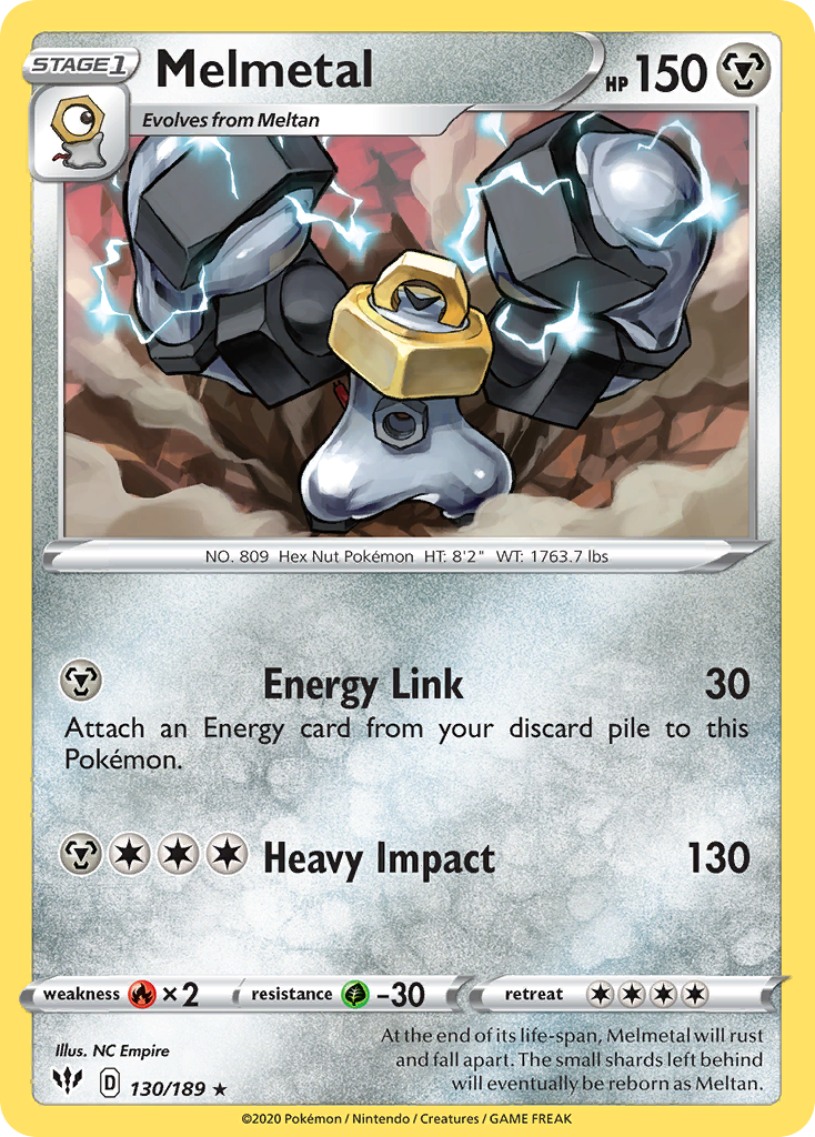 Melmetal — SWSH03: Darkness Ablaze #130/189
