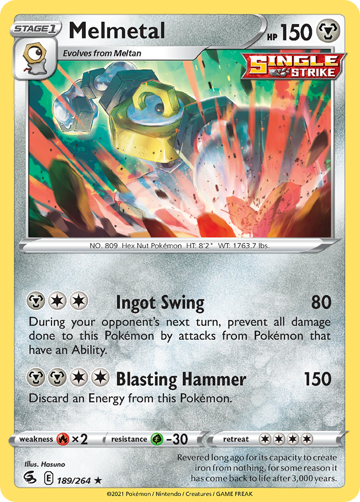 Melmetal — SWSH08: Fusion Strike #189/264