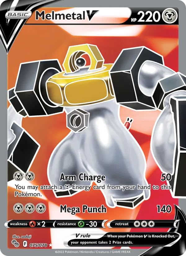Melmetal V (Full Art) — Pokemon GO #075/078