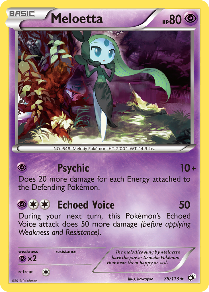 Meloetta (78) — Legendary Treasures #78/113
