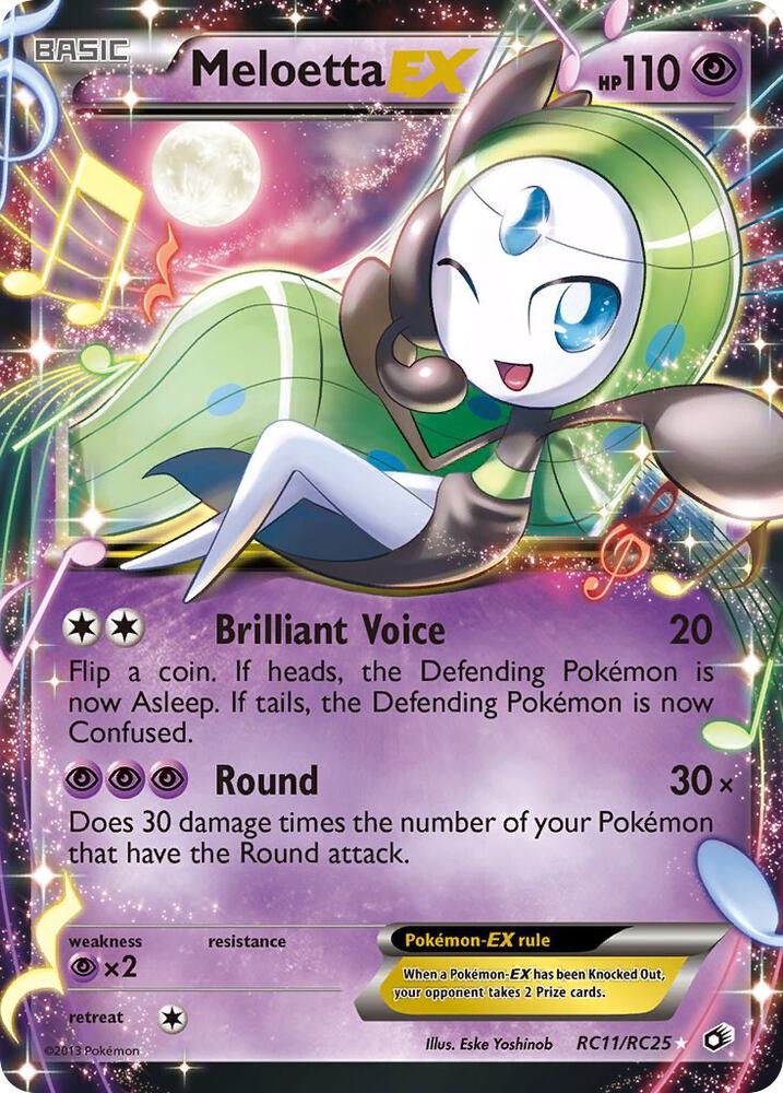 Meloetta EX — Legendary Treasures: Radiant Collection #RC11/RC25