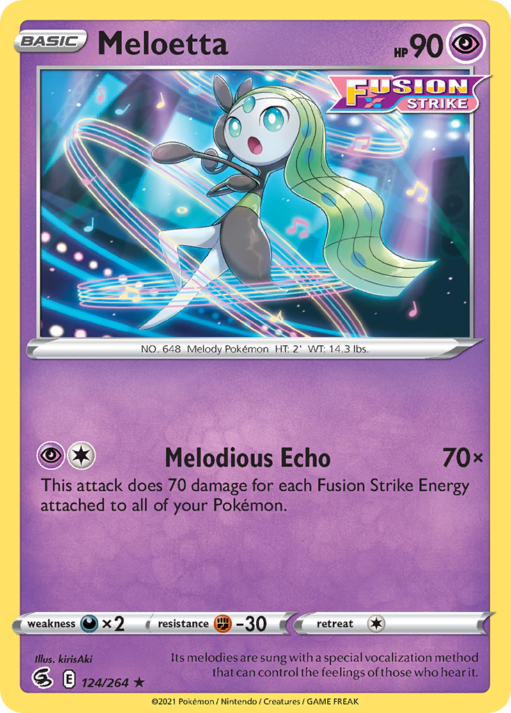Meloetta — Prize Pack Series Cards #124/264